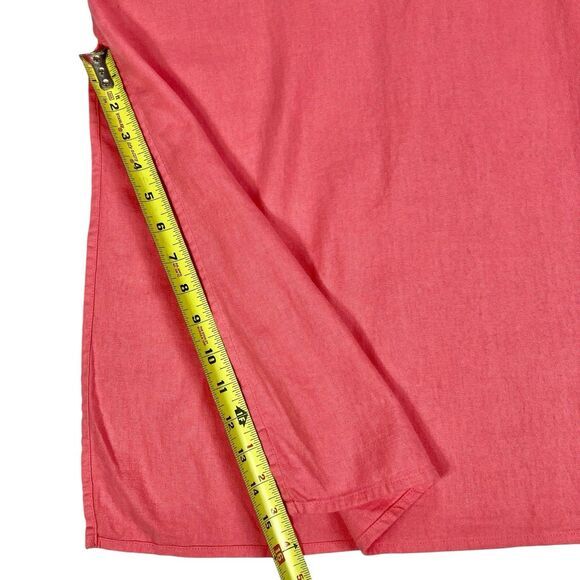 Old Navy Linen Maxi Dress Womens Sz S Pink Rose V-Neck Summer Beachy Coastal New - Picture 12 of 14